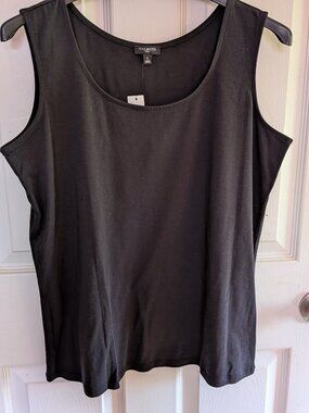 Talbots Plus Black tank top. NWT. Size X